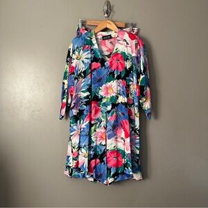 Vintage Carole Little Floral Multicolor Women's two piece set